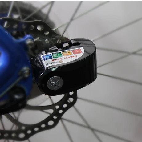 Водонепроницаемые часы с ремешком из нержавеющей стали замок дискового тормоза противоугонной сигнализации умный 110db телефона удаленное управление помощью приложения велосипед