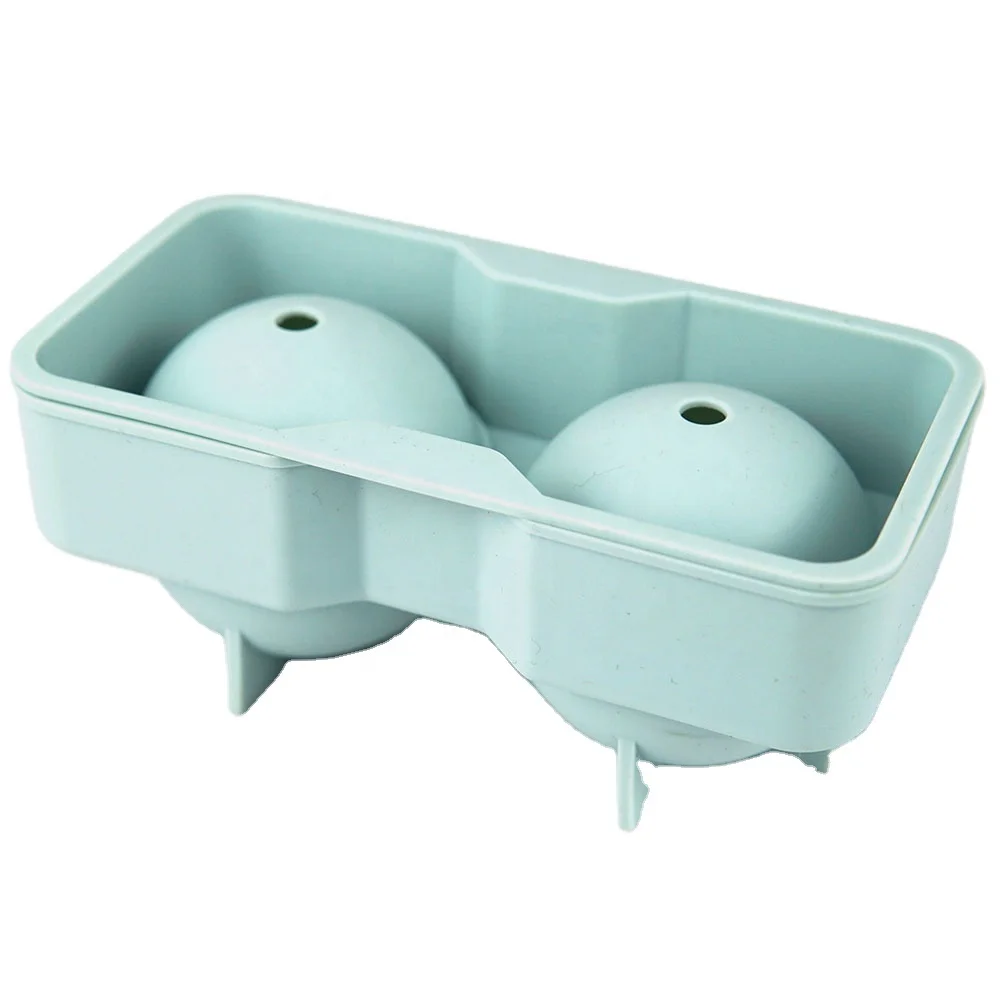 Silicone Ice Ball Maker with Lid Round Ice Cube Molds Reusable Ice Cube Trays for Whiskey