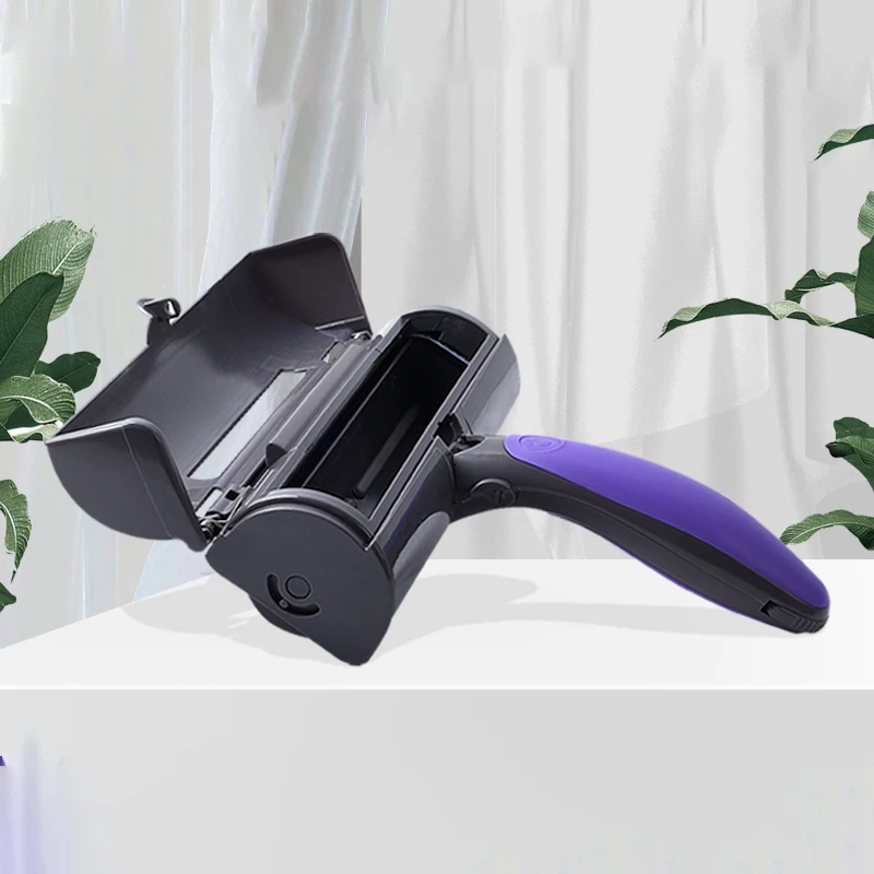 Pet Hair Remover Roller - Dog & Cat Fur with Self-Cleaning Base Electric Animal Removal