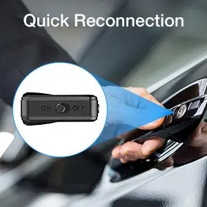 bluetooth music receiver 33 ft. Range bluetooth audio receiver Bluetooth enable your speakers with AUX