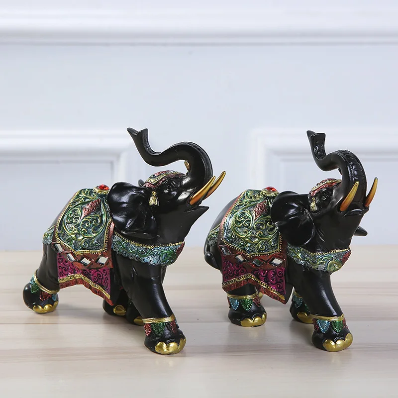 Support customized services Tour Souvenir Resin Craft Elephant Sculpture 3D ResinCrafts for Home Decoration