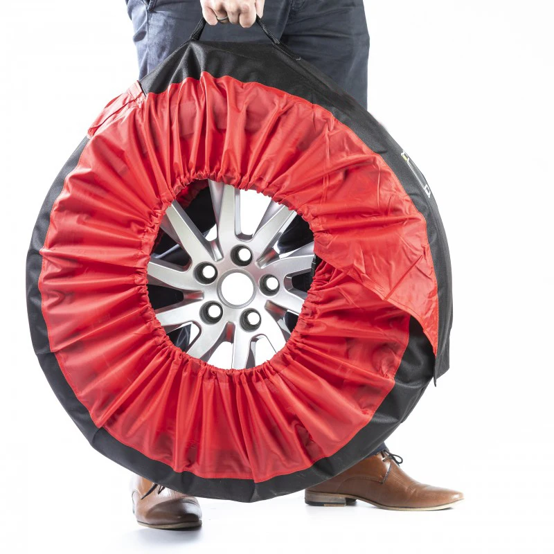 Universal Fit Pack of 4 Tire Totes Spare Cover Portable Wheel Bags