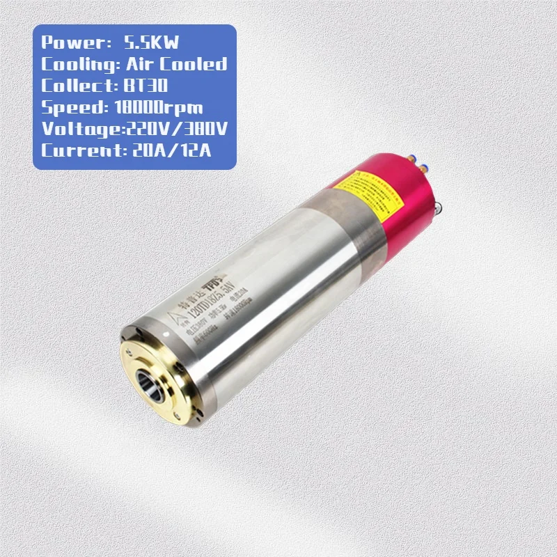 5.5kw water cooled automatic tool change bt30 cnc spindle motor atc spindle