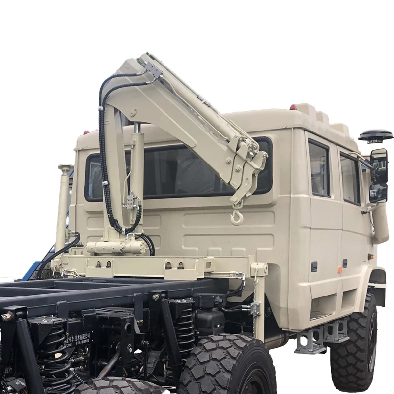 China Truck Cranes Manufacturer 1 Ton Small Crane Truck Hydraulic Knuckle Boom Truck Mounted Crane