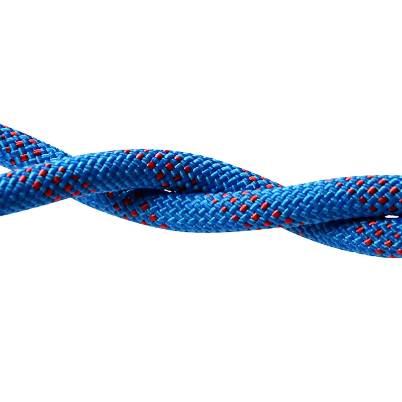 9mm/10mm/10.5mm/11mm/12mm/13mm/14mm Braided 100% Polyester Static Kernmantle Climbing Ropes Outdoor Static Ropes Safety Ropes