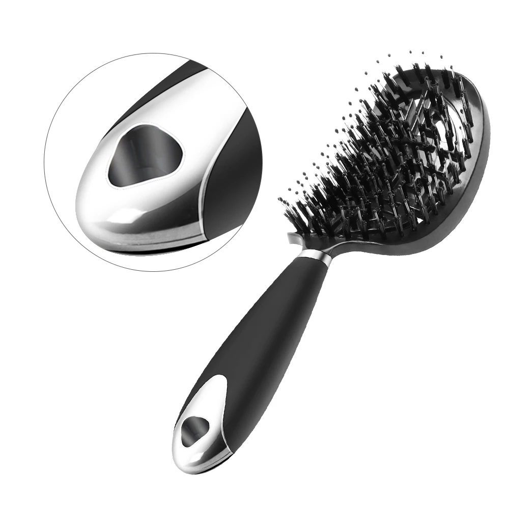Hair brush Anti Klit Brushy Haarborstel Women Detangler Hair Brush Bristle Nylon Scalp Massage Hair dryer Brush Comb