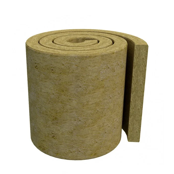 rock wool blanket heat insulation rock basalt wool fiber blanket with aluminum foil faced