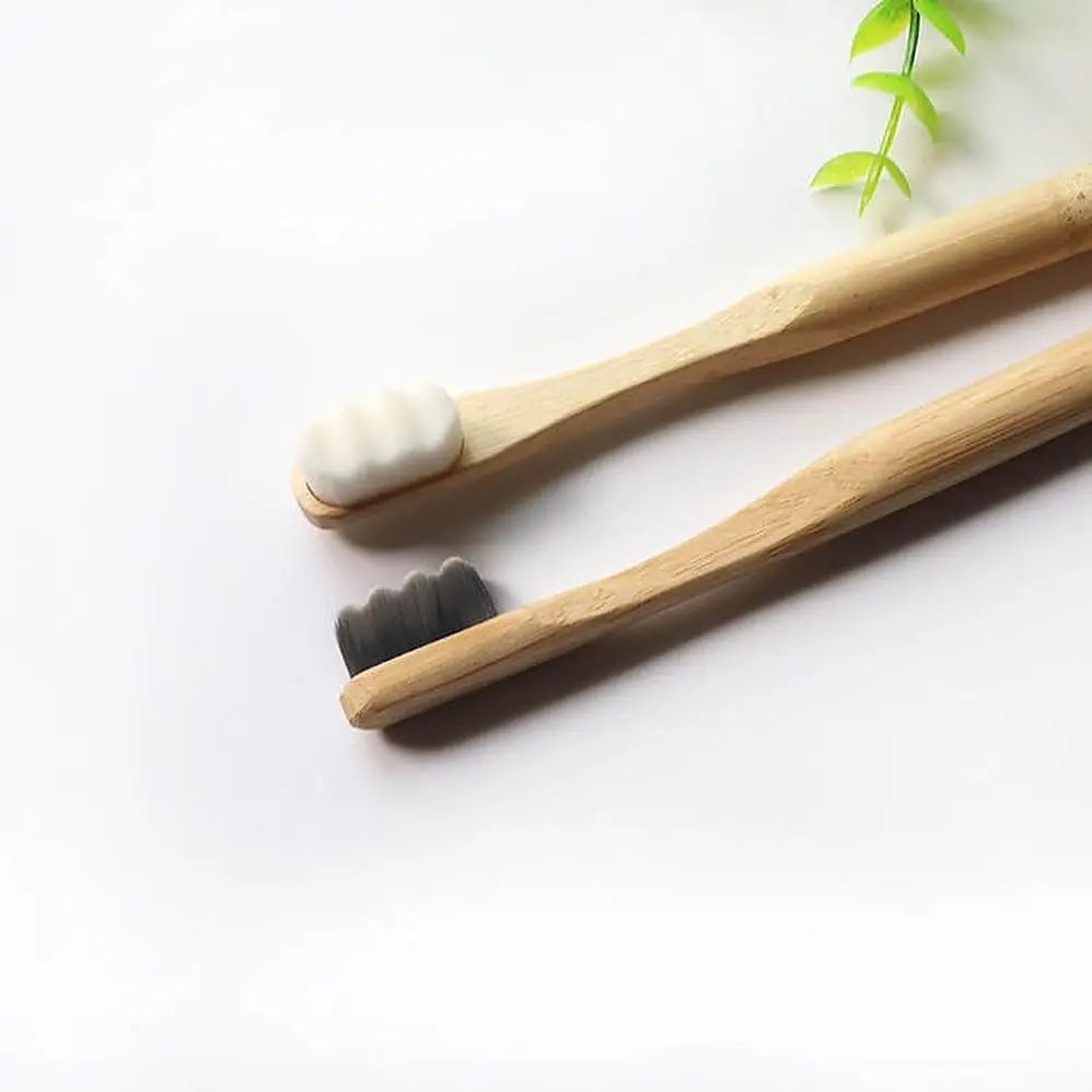 Factory Direct Sales Custom Biodegradable Eco Natural Organic Nano Bristle Bamboo Toothbrush For Adult Kid With Case