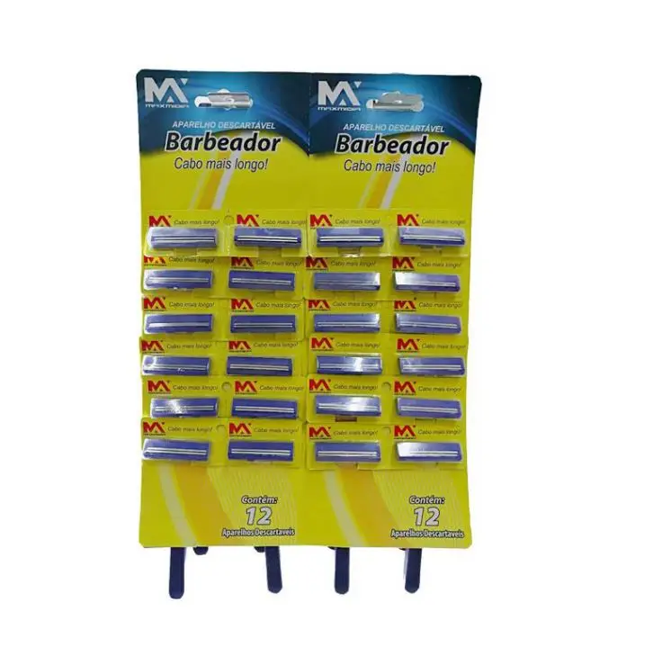 China manufacturer twin blade razor disposable plastic shaving razor