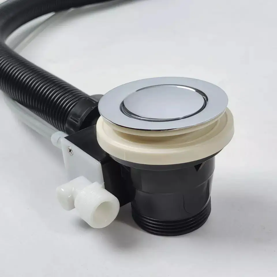 Durable Plastic Bathtub Pop-up Hoses Flexible Drain Pipe Whirlpool Components Drainer
