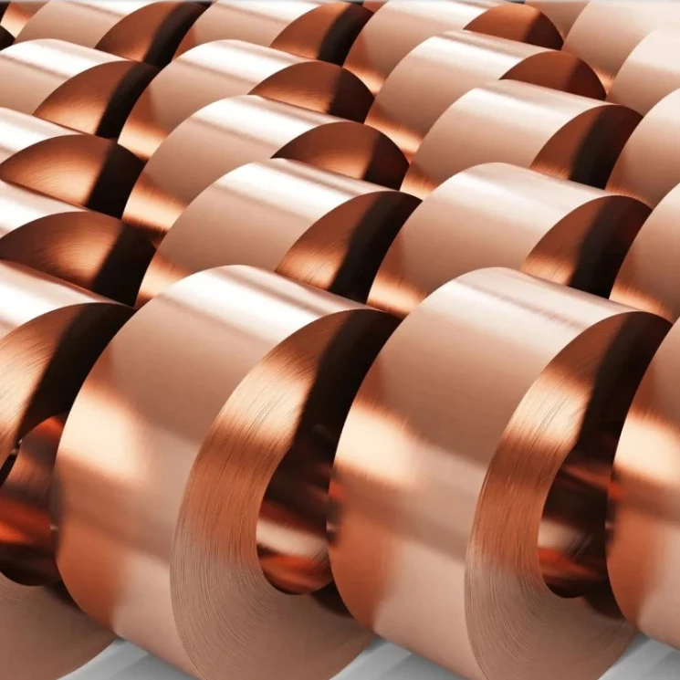 Manufacturer C1100 C1200 99.9% pure 1.27mm width 3mm copper foil tape roll copper strip roll