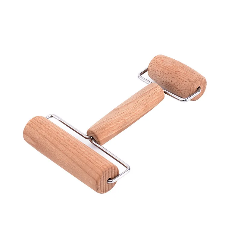 Factory Wholesale Beech Wood Pastry Pizza Rolling Pin For Home Kitchen Baking Pizza Dough Roller