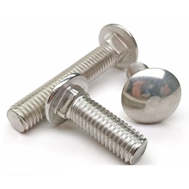 JR wholesale DIN603 round head square neck bolt carriage yellow zinc m10 carriage bolt