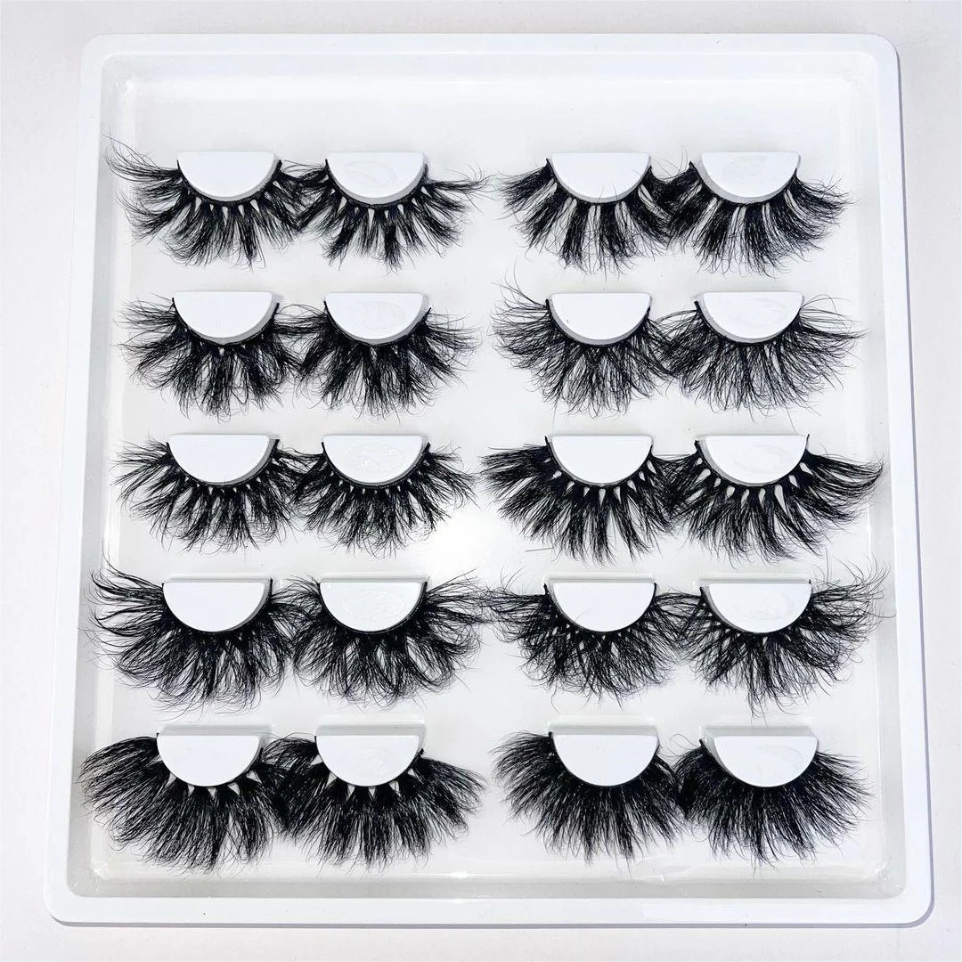 Natural mink 3d lashes bulk mink eyelashes vendor wholesale strip false lashes