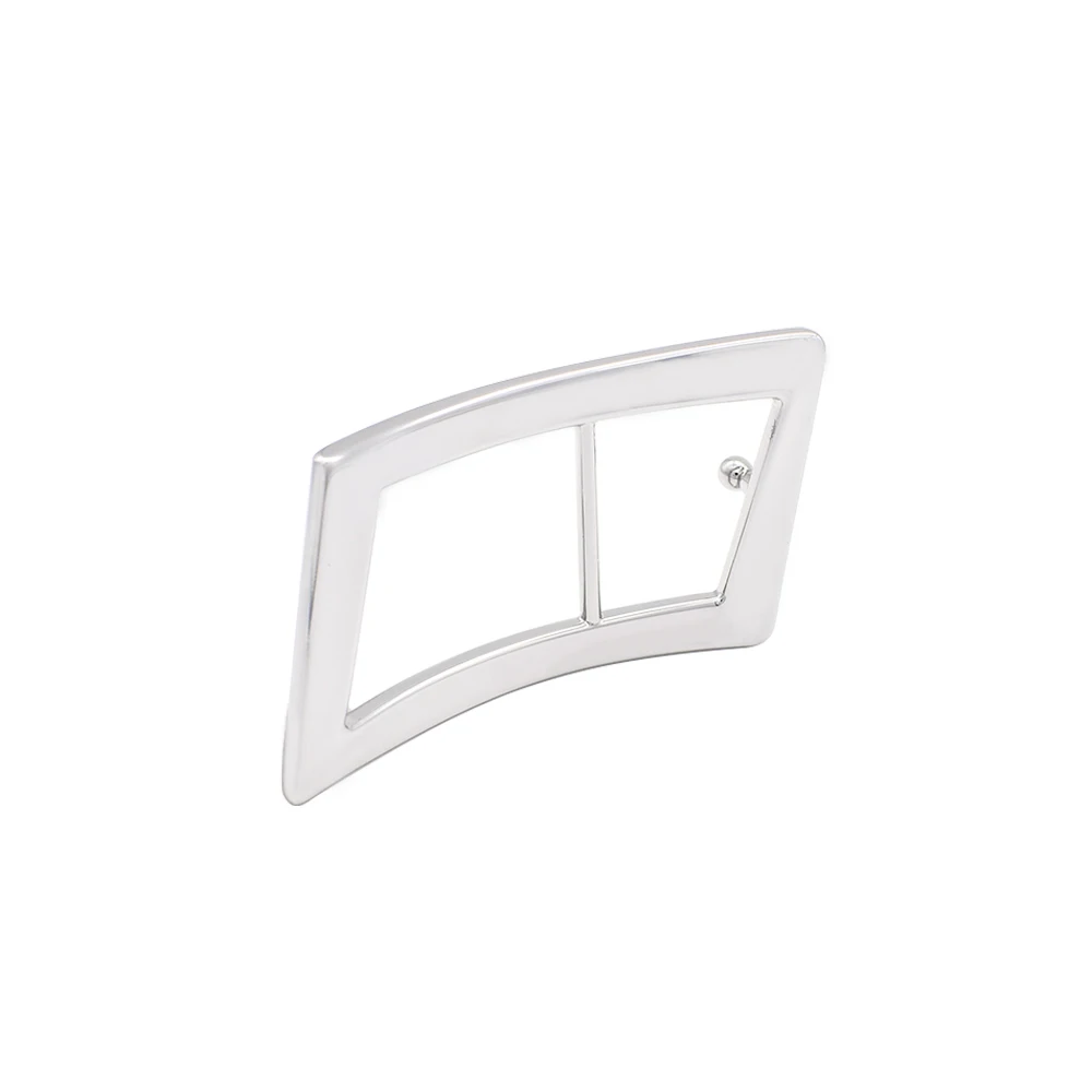 2023 Hot Sale Custom Bend Silver Simple Fashion Belt Buckle for Women