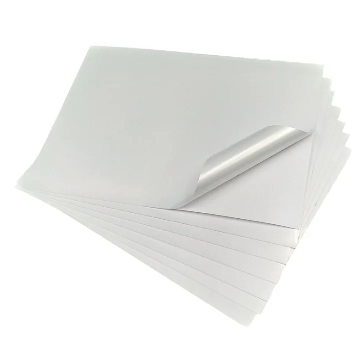 self-adhesive Satin Silver PET film (23-25micron) flexo printing self adhesive paper label roll