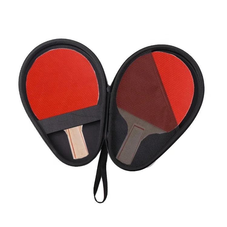 EVA Dustproof Custom  Wholesale Portable4 Rackets Table Tennis Racket Bat PU Leather Pingpong Case