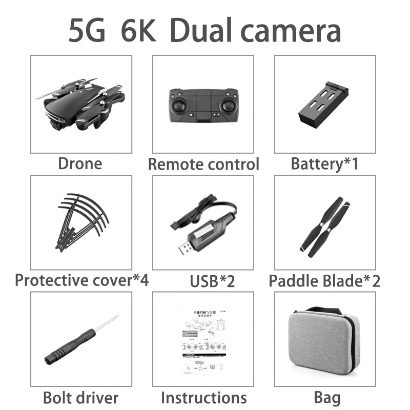  Складная камера 6K GPS HD 5G 23 MINTES время полета 500 м дистанционное управление dji Rc drone