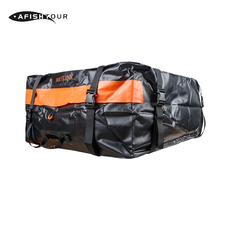 Wholesale Price Safe Firm PVC Waterproof Fabric Double Material Handle Large Capacity Roof Bag