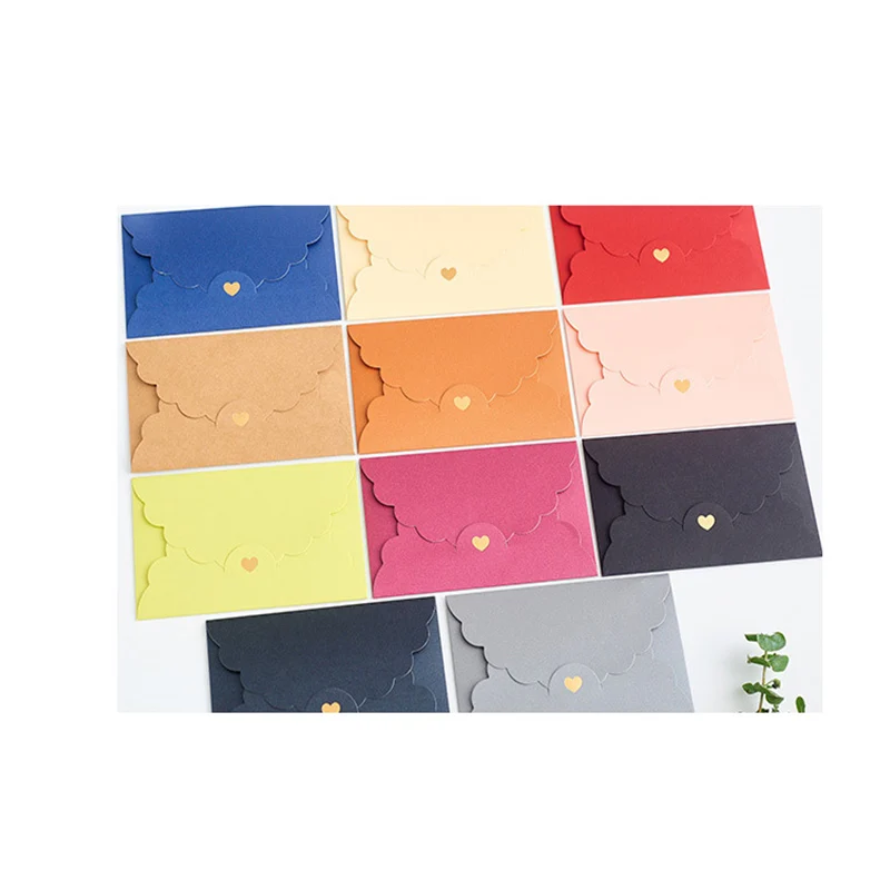 Hot sale A6 colorful paper envelopes with Love buckle Business Photo envelope creative gift envelop size 175*110mm
