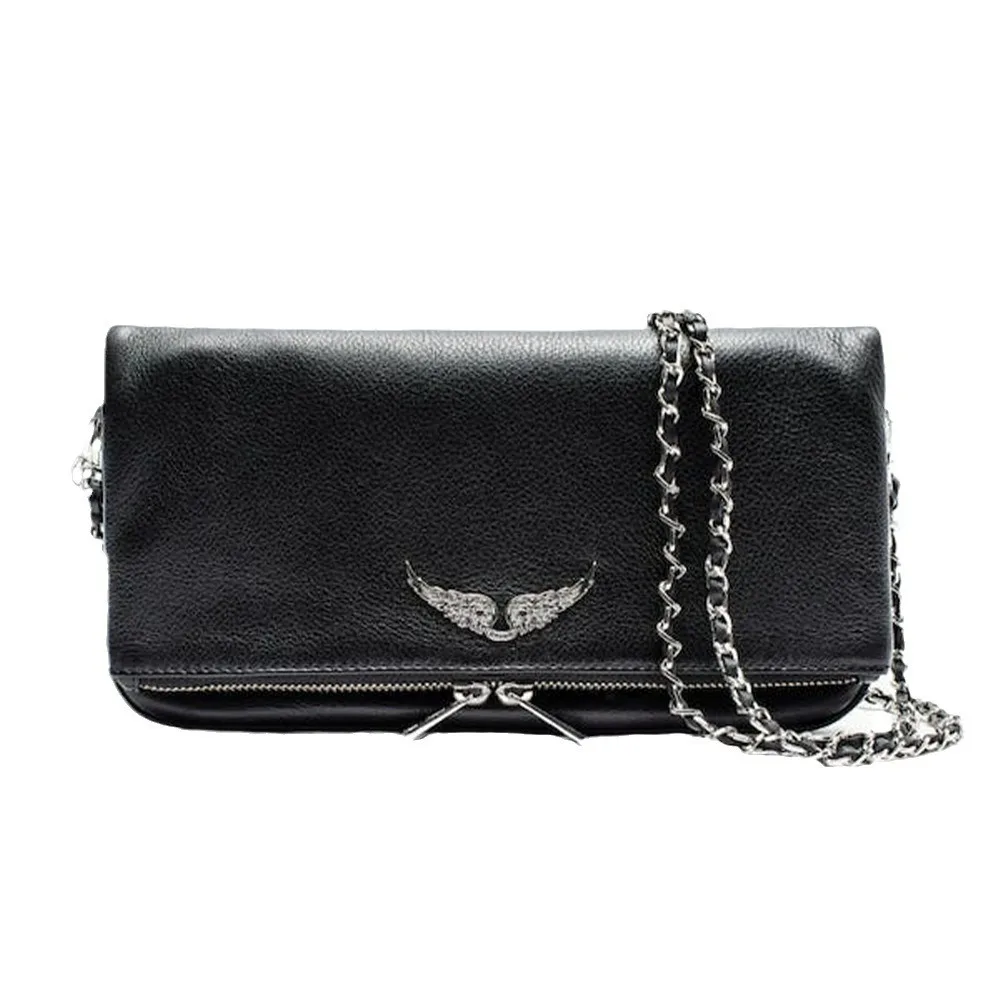 Spain Silver Wing Designer Chain Shoulder Bag Women Crossbody Messenger Bags Soft Leather Luxury Clutch Bag Lady Envelope Purses