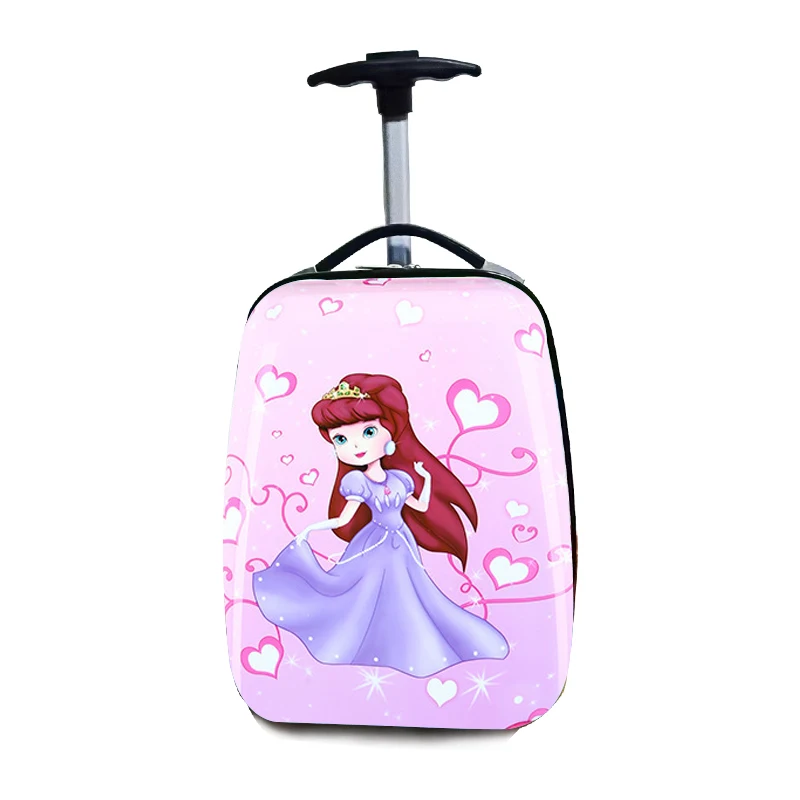 Bulk Online Shopping Bag Colorful Little Girl Pink Trolley School Bag Kids Travel Suitcase Box Anti-theft Children Luggage