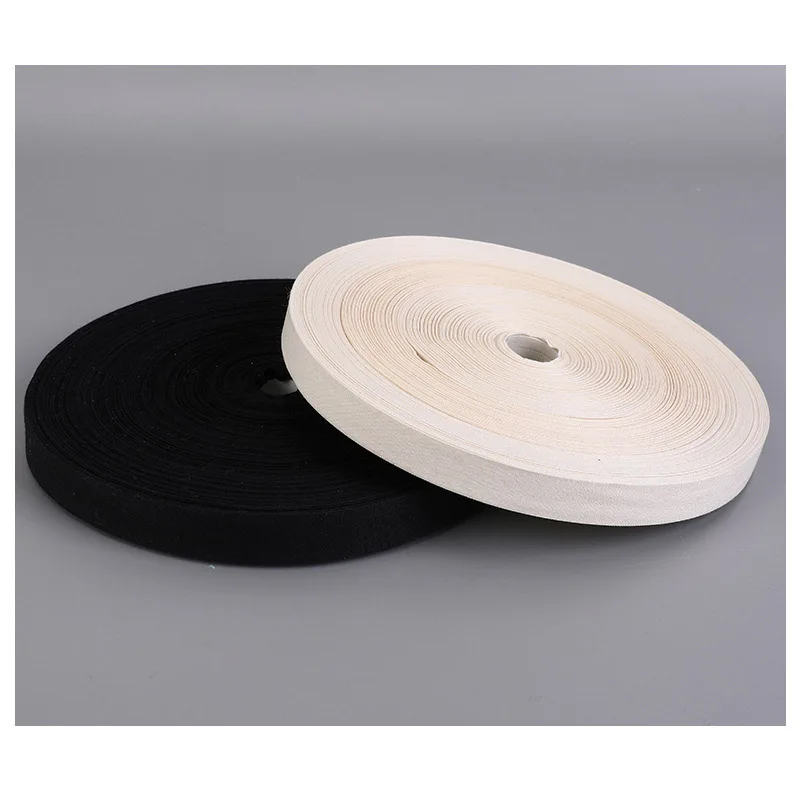 Manufacturers spot this white cotton webbing cotton trademark belt 0.5-8CM plain weave webbing trademark printing webbing