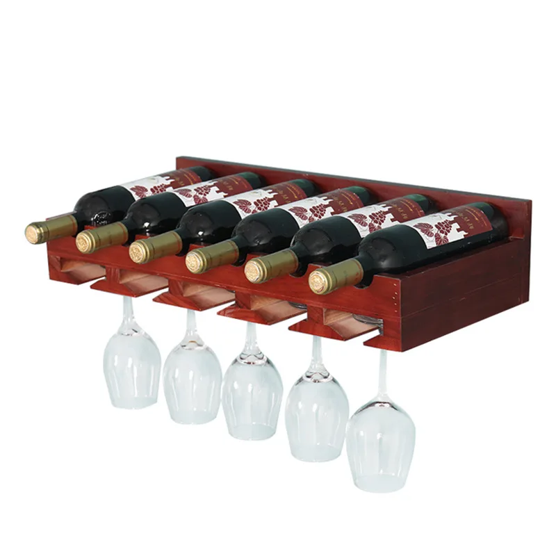European Household Solid Wood Display Wine Rack
