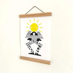 solid wood frame with magnets poster hanger custom diy 12 inch poster hanger magnetic wood frame