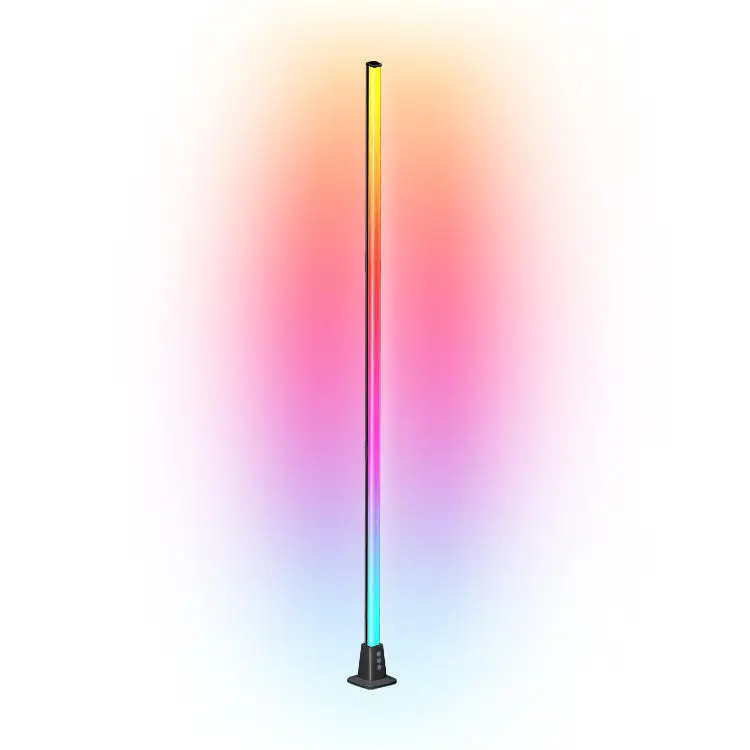 Nanxin RGBIC color changing control rgb corner led floor lamp with WiFi App,DIY Mode Music Sync Led Floor Lamp for  Gaming