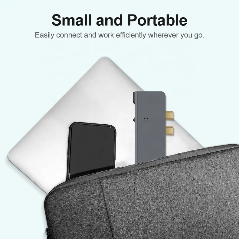 New products 8 in 1 3.1 USB C type C hubs with 4K HD-Ml Adapter for MacBook