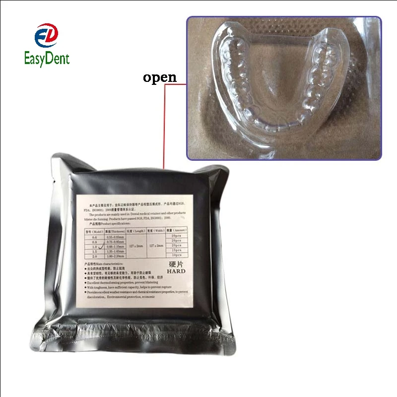 Dental Material Hard Vacuum Forming Plate Matrix Bands Dental Retainer Slice 2.0mm 1.5mm 1.0mm Dentist Material