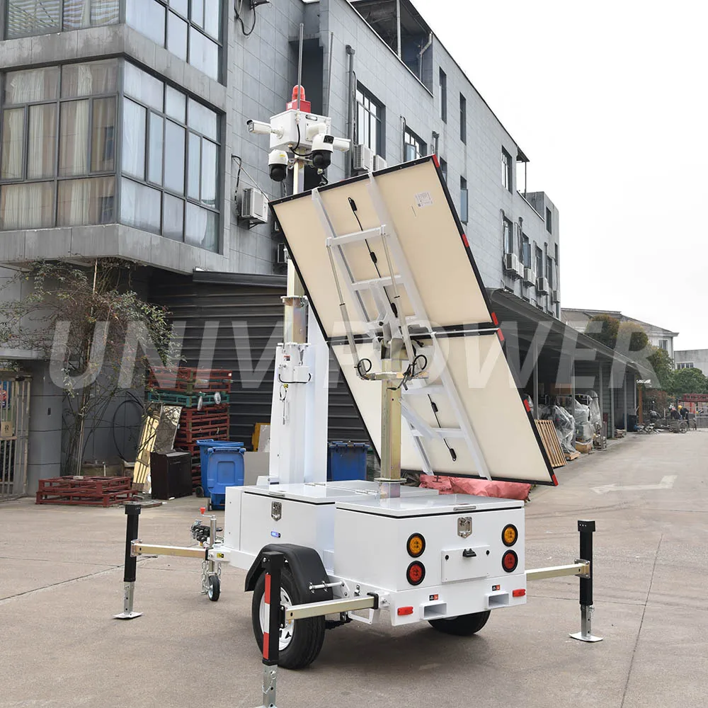 Mobile CCTV Trailer Camera solar security solution