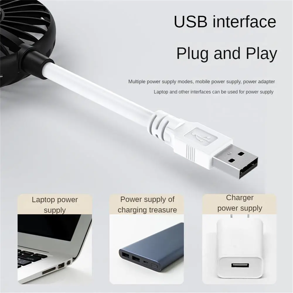 2023 Best Selling Adjustable Portable Hand Held USB Mini Flexible Emergency Cool Fans With Brushless Motor For Laptop Power Bank