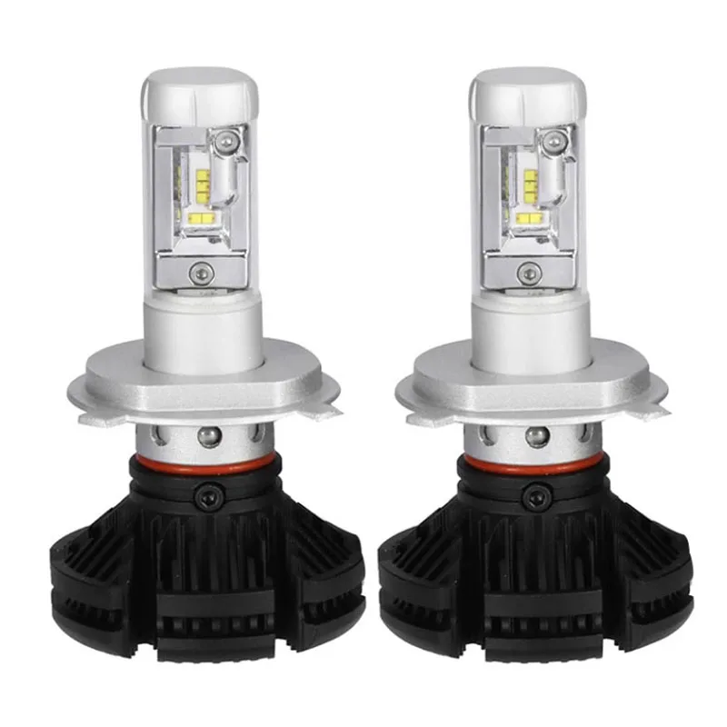 Qidewin автоматическая система освещения 50 Вт 6000Lm 6500K X3 светодиодные фары H3 H4 H7 H8 H9 H11 H13 H15 9005 5202 лампы для автомобилей мотоциклы