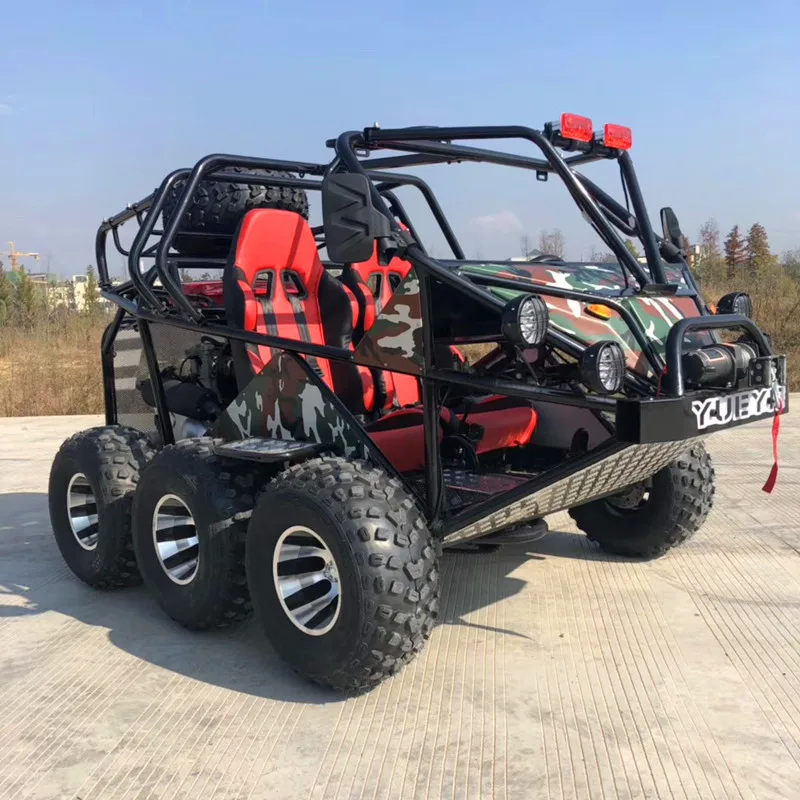 450cc шесть-колеса ATV UTV Kart Двухместный шесть-линейка колесной оси цепи повышенной проходимости горный внедорожный мотоцикл Автоматическая 4-х