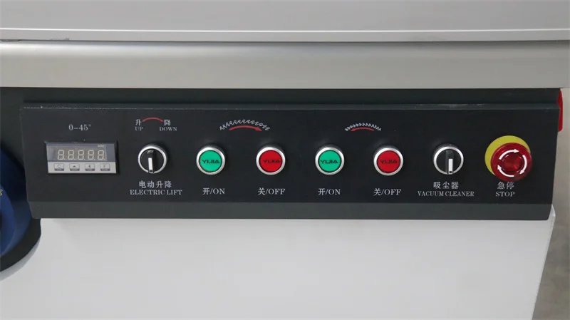 QDLW China sliding table saw high-quality digital fence woodworking panel saw double blade sliding table saw for wood cutting