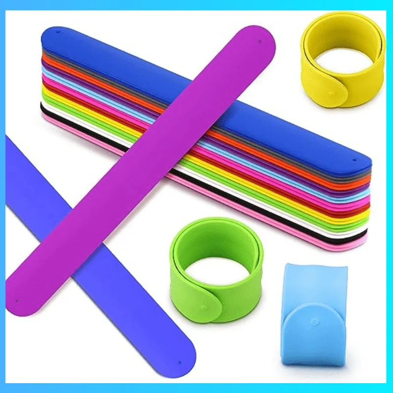 Exclusive Offer Highly Rated Custom LOGO Silicone Slap Wristband Stylish Gift Lightweight Activity Silicone Snap Bracelet