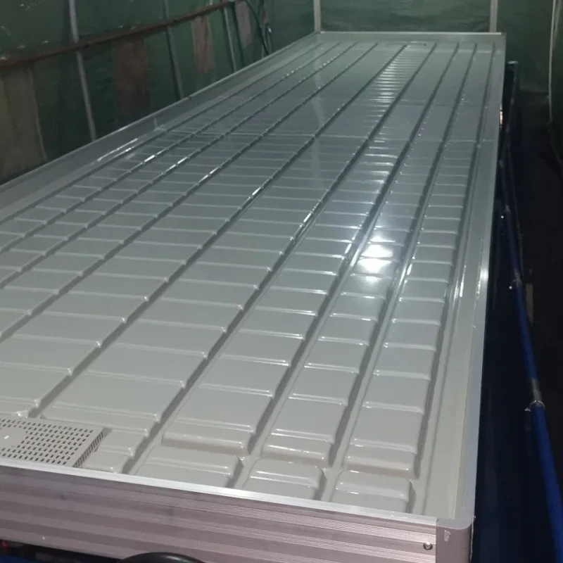 Large Commercial Hydroponic Farm System Ebb and Flow Rolling Table Top Benches Plastic Material for Agriculture Use