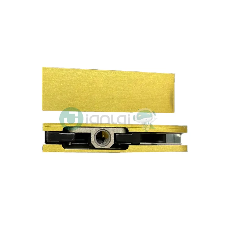 China Glass Door Hardware Factory Price Glass Fittings Hot Selling Gold Black Top Connector Patch Fittings