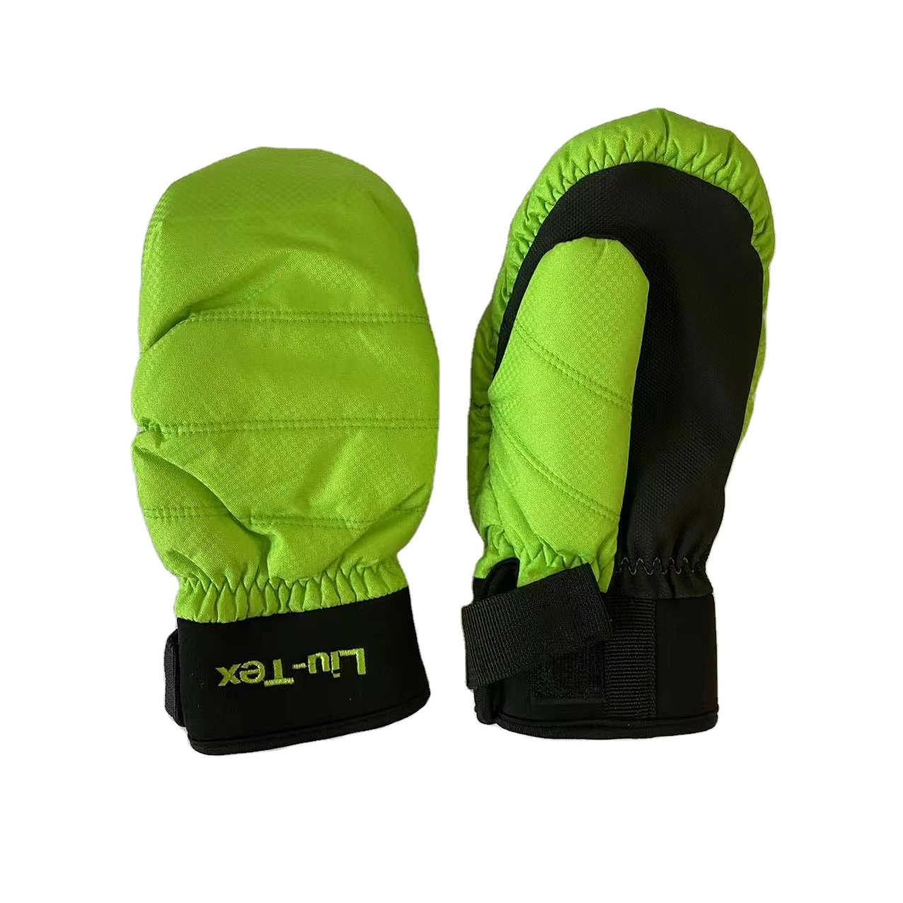 OEM ODM Custom Winter Snowboard Skiing Mitten Gloves For Men And Women Warm Waterproof PU Palm Down Gloves