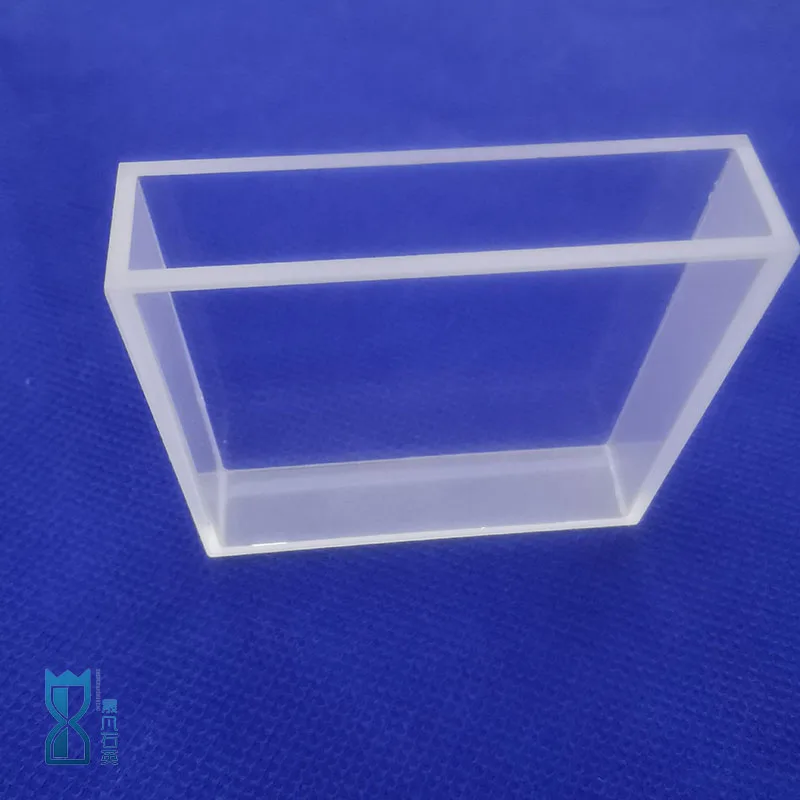 Manufacturer small  quartz glass 40x28x26mm cuvettes quartz flow cell