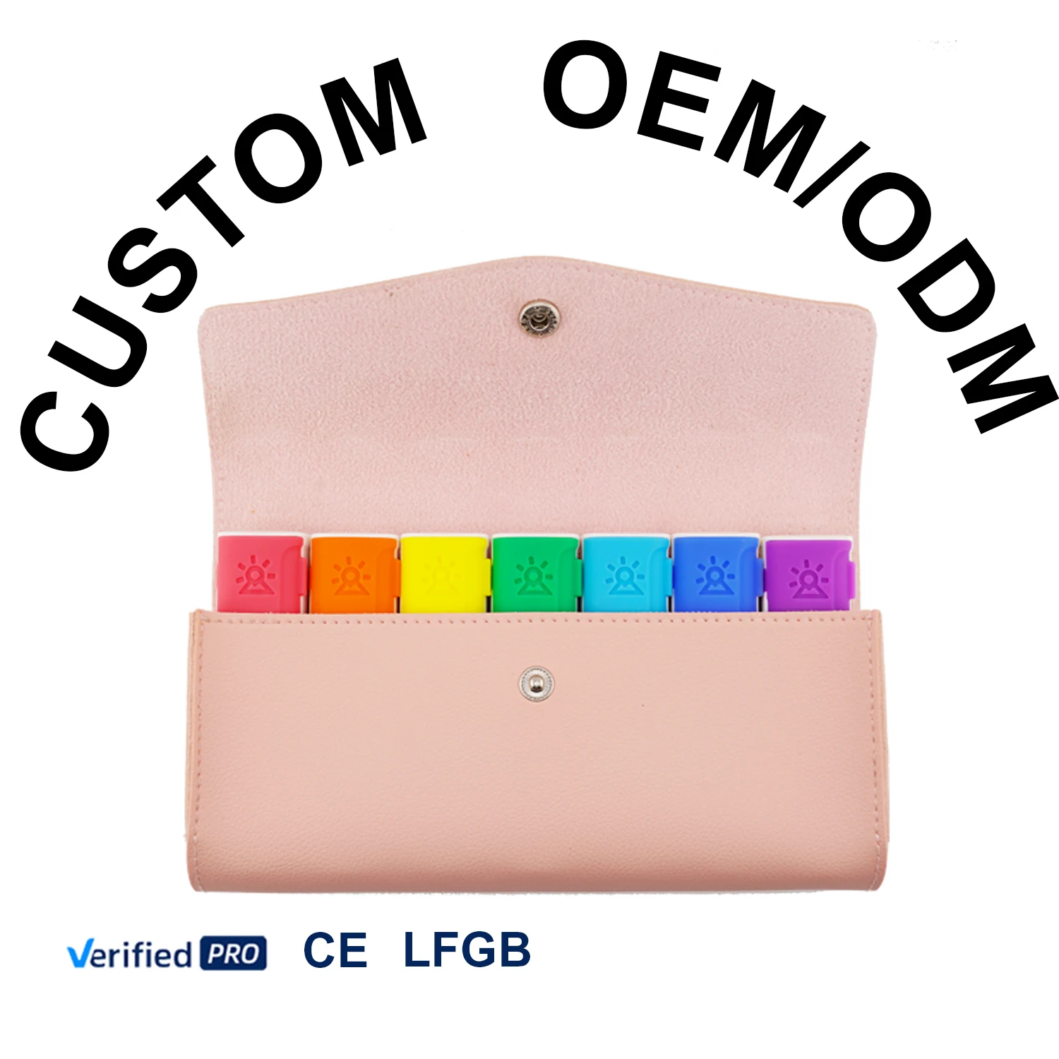 NBBLUESKY Custom Travel Pill Storage Cases Weekly Medicine Case Pill Reminder 7 Days Pill Dispenser