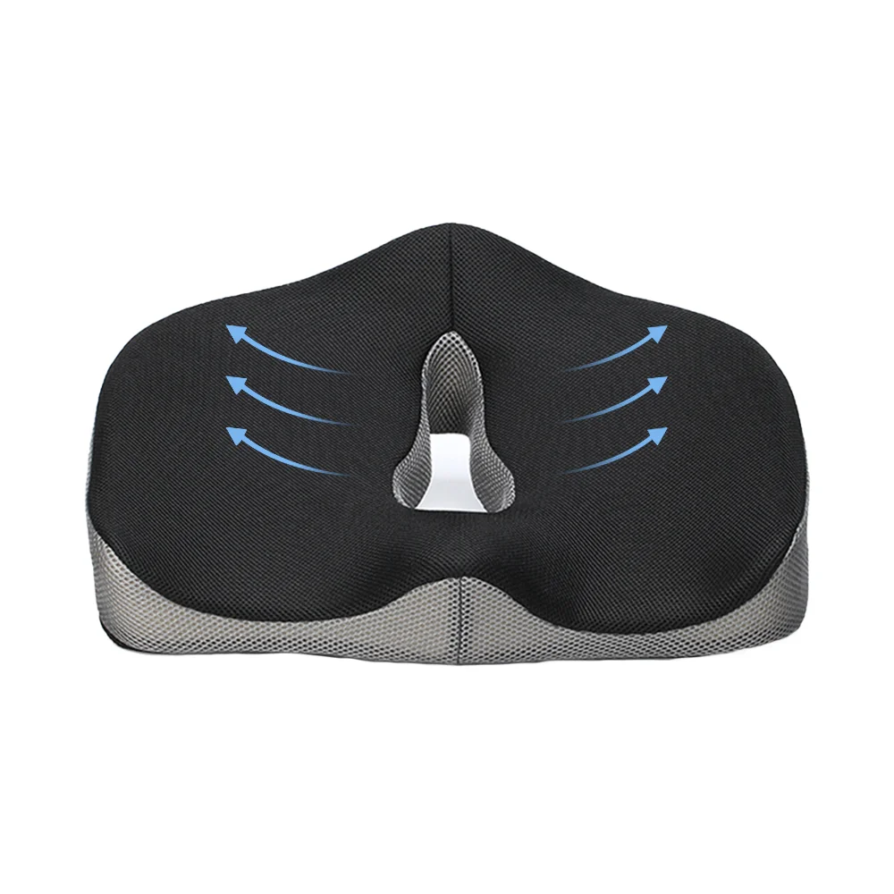 Comfortable 3D Mesh Cover Wheelchair Sofa Chair Outdoor Coccyx Orthopedic Memory Foam Car Seat Cushion