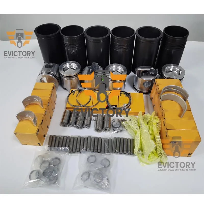 For CAT excavator 3406 overhaul rebuild kit gasket cylinder liner piston ring engine bearings