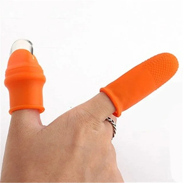 Harvesting Tool Gardening Fruit Vegetable Picking Thumb Knife Cutter Silicon Gloves Protection Finger