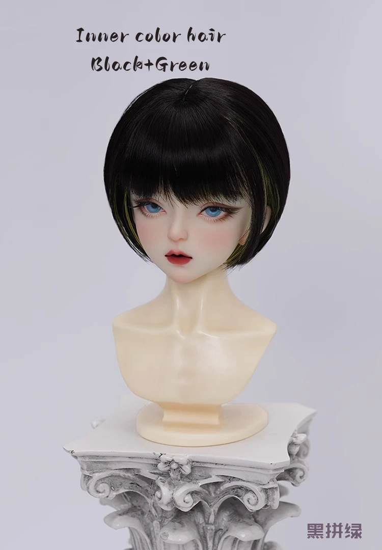 High Quality 1/6 BJD 12 Inch Princess Doll Wigs Highlights Synthetic Doll Hair for Toy Princess Doll Accessories