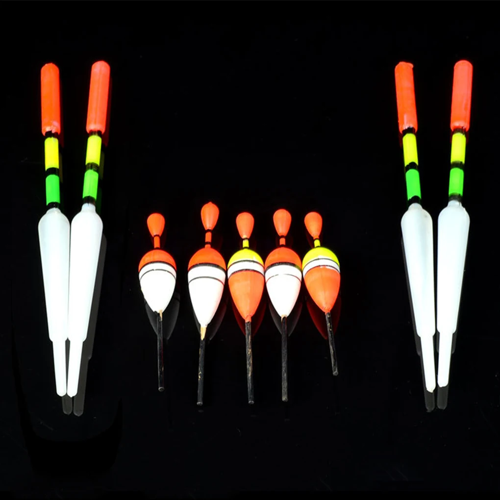 15 Pieces Angling Bobber Fishing Accessories Plastics Buoy Floating Rods River Simple Operations Craftsmanship Fluctuate Bobbers