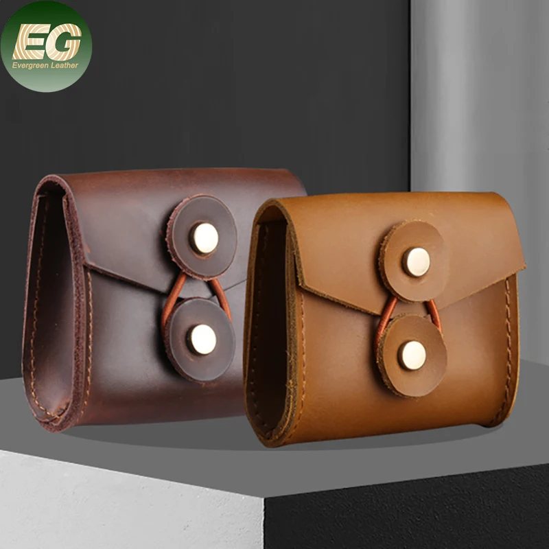 Ea084 Leather Earbuds Cover Protection Custom Digital Cable Holder Cases Designer Headphone Bluetooth Earphone Protective Case