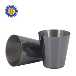 Custom Logo Metal Bar Tool 30ml 60ml Cocktail Jigger Wine Tumbler 1oz  2oz Stainless Steel Shot Glass Cups
